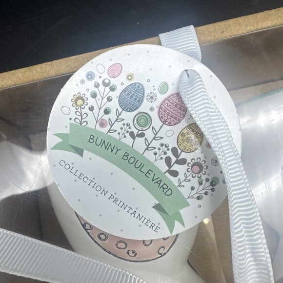 Grace Teaware Bunny Boulevard Colorful Ceramic Egg Cups Set Of 4 NEW Farmhouse - Picture 6 of 8